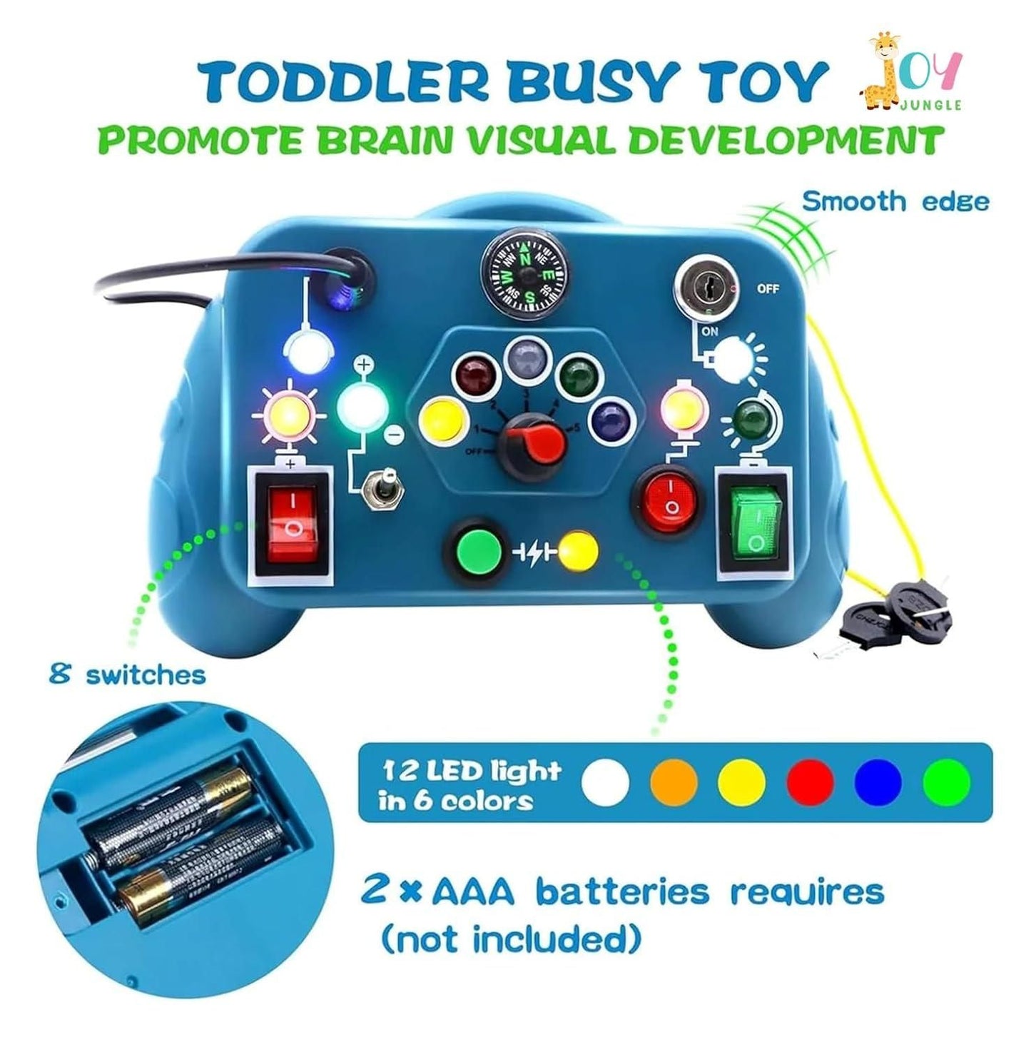 Toddler Busy Board Switch Light Game – Educational Toy for Hand-Eye Coordination & Brain Development | NISHU Superstores