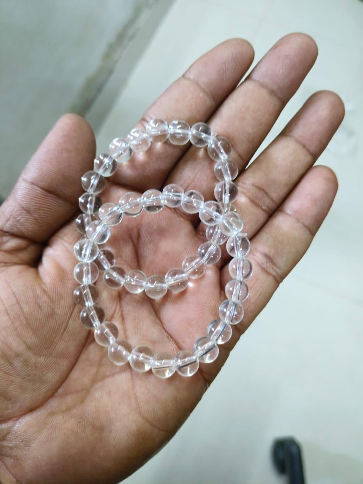 Majestic Crystals Clear Quartz Bracelet – Pack of 2 | Healing & Energy Balancing | NISHU Superstores