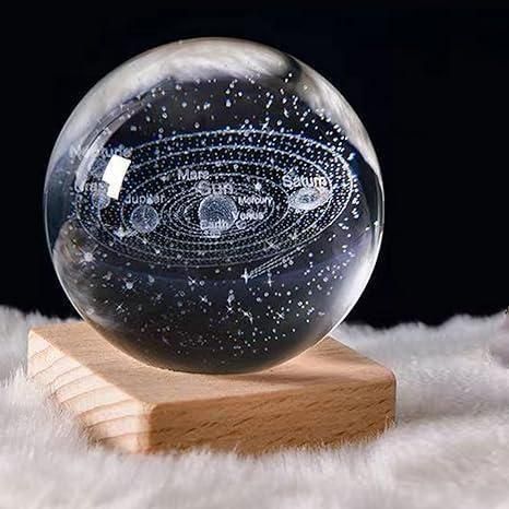 3D Crystal Lamp Ball – Assorted Design LED Night Light for Home & Gifting | NISHU Superstores