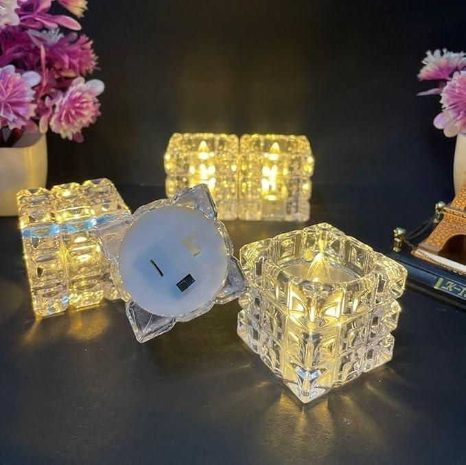 Flameless LED Diya – Pack of 2 Decorative Electric Diyas | NISHU Superstores