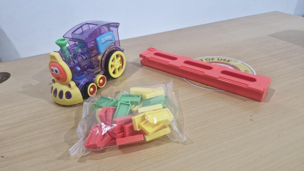 Train Toy Domino Set for Kids – BPA-Free Plastic with Sound & Automatic Domino Laying | NISHU Superstores