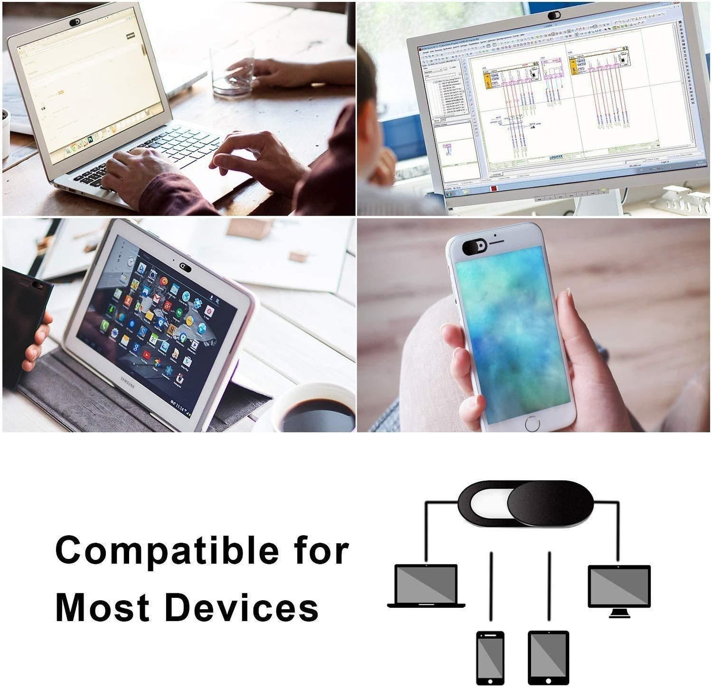 Ultra Thin Laptop Camera Cover (Pack of 3) – Privacy Protector | NISHU Superstores