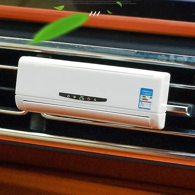 Miniature AC Design Solar-Powered Car Air Freshener Diffuser – Eco-Friendly & Stylish | NISHU Superstores