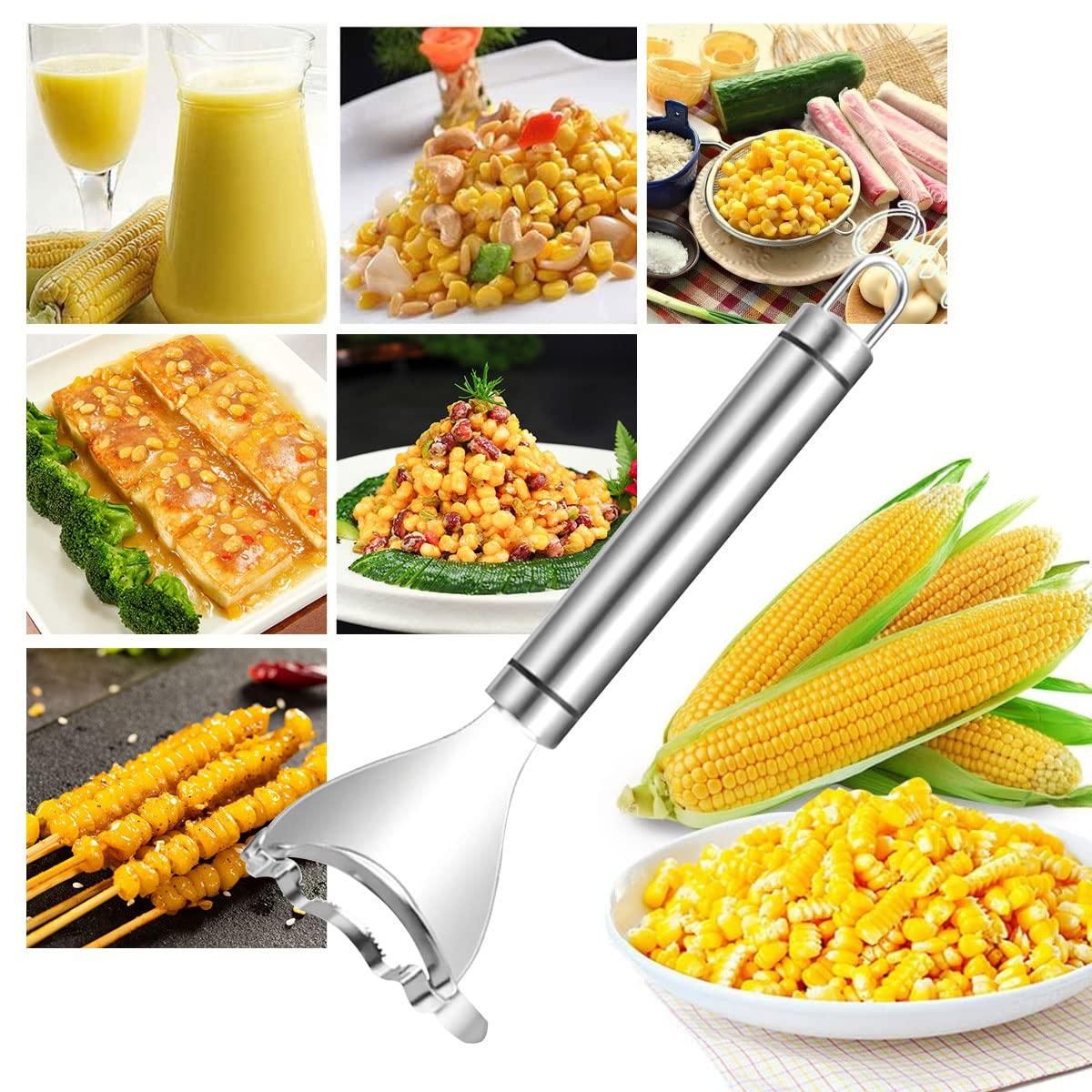 Stainless Steel Corn Peeler – Easy & Quick Kernel Remover Tool | NISHU Superstores