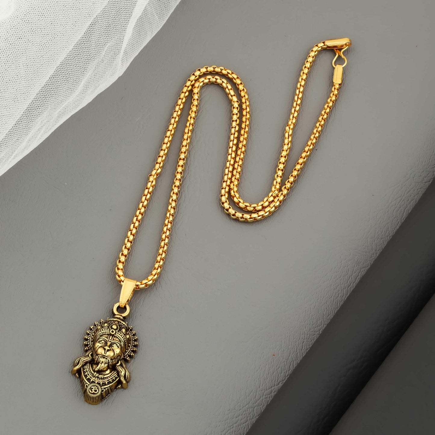 Lord Hanuman Pendant with Chain | Devotional Jewelry | NISHU Superstores