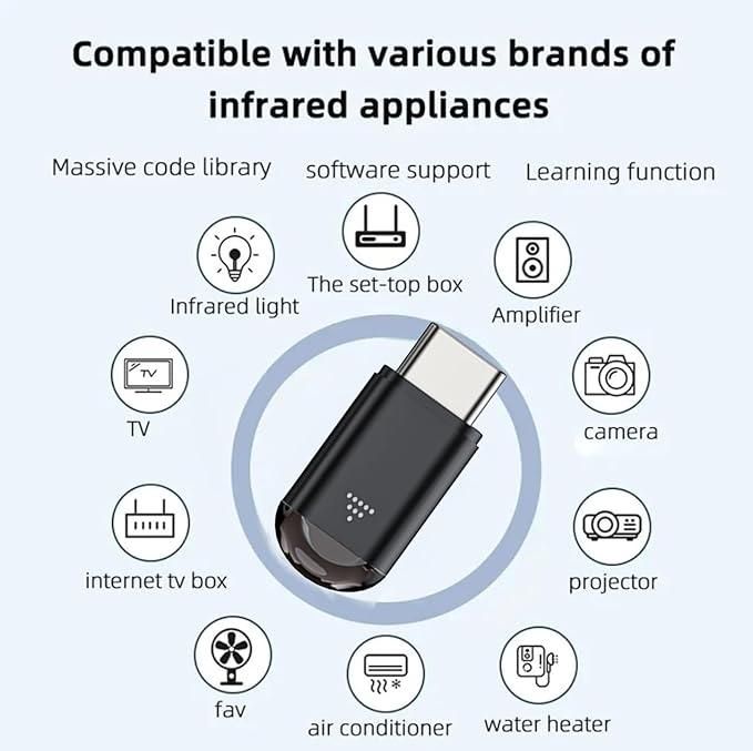 Mini Smartphone IR Remote Controller Adapter Type-C 5th Gen – Universal Smart Remote | NISHU Superstores