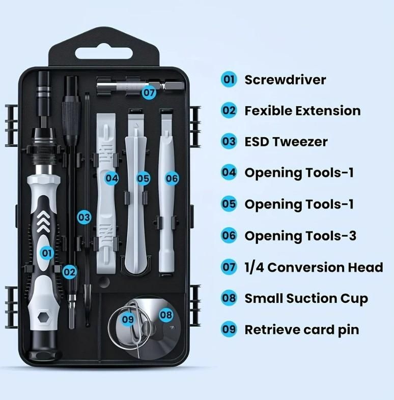 115 in 1 Precision Screwdriver Tool Kit Set for Electronics & DIY | NISHU Superstores