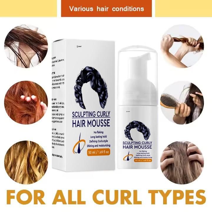 Sculpting Curly Hair Mousse – 50ML (Pack of 1) | Define, Hold & Shine | NISHU Superstores