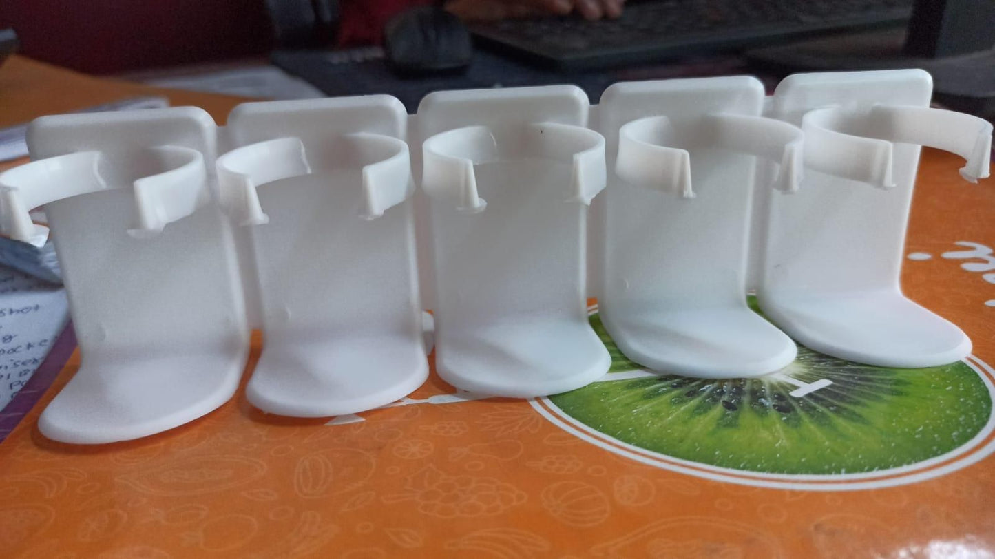 5-Grid Plastic Cosmetic Organizer (Pack of 2) – No-Punch, Cuttable Storage Holder | NISHU Superstores