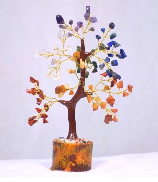 7 Chakra Natural Gemstone Crystal Tree – Energy Balancing & Healing Décor | NISHU Superstores