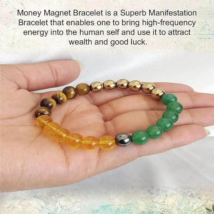 Natural Money Magnet Bracelet for Wealth & Positivity | Pack of 1 – NISHU Superstores