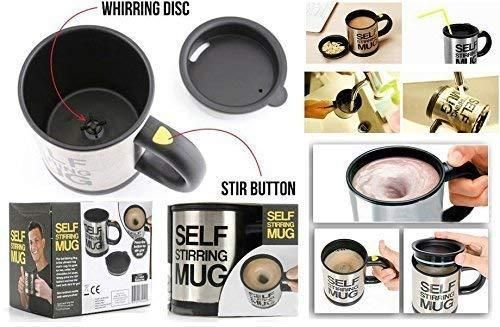 Self Stirring Coffee Mug – Automatic Mixing Travel Mug for Tea, Coffee & More | NISHU Superstores
