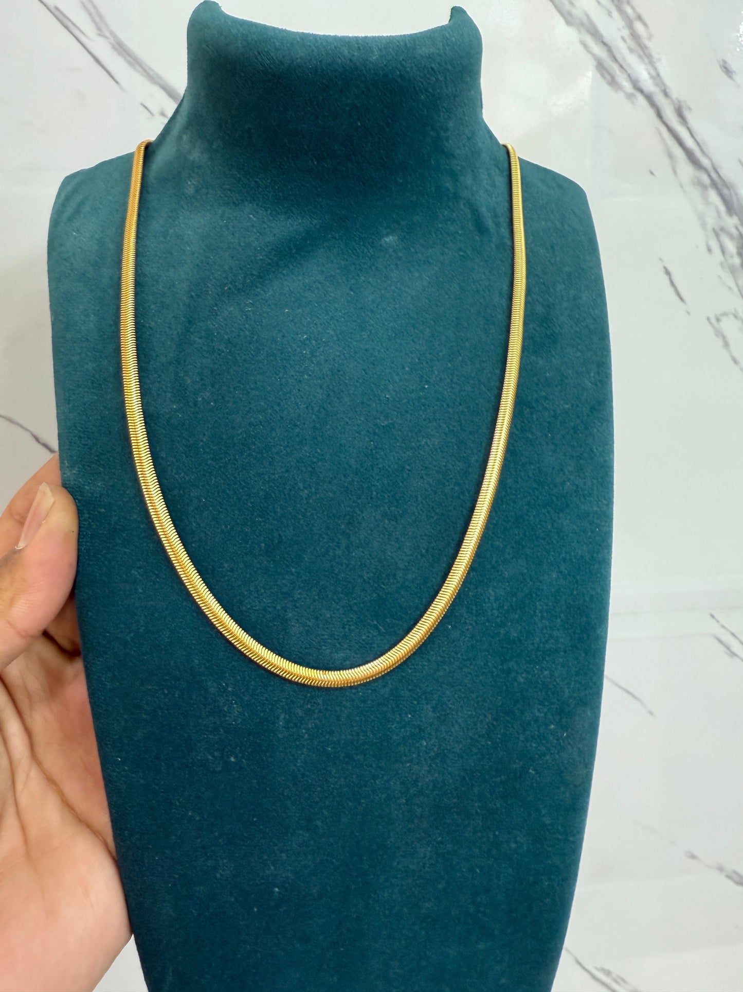 Men's Golden Snake Chain – Stylish & Elegant Neck Accessory | NISHU Superstores