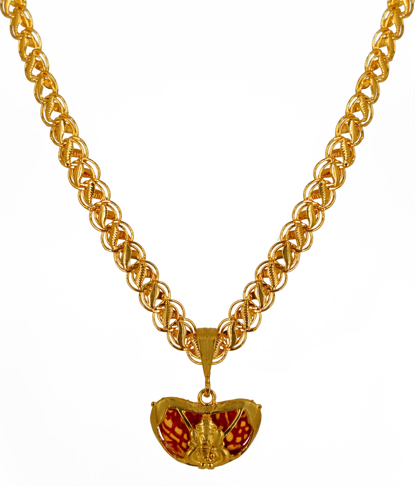 Luxurious Men’s Gold Plated Pendant with Chain Vol 2 – Stylish Fashion Jewelry | NISHU Superstores