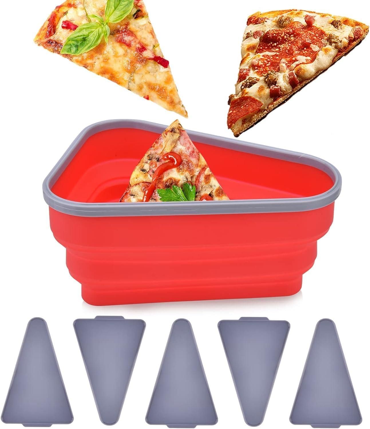 Pizza Slice Storage Container with 5 Serving Trays – Airtight & Stackable | NISHU Superstores