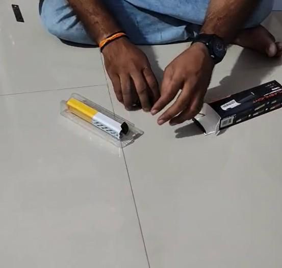 Mini Rechargeable Laser Flashlight – Portable Camping Torch | NISHU Superstores