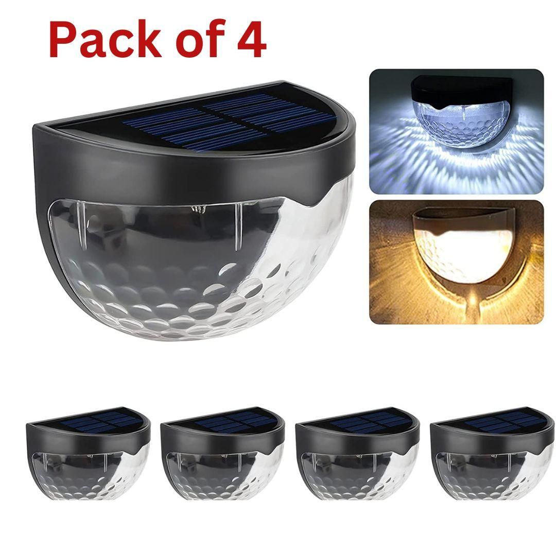 Solar Fence Lights (Pack of 4) – Energy Efficient Outdoor Lighting | NISHU Superstores