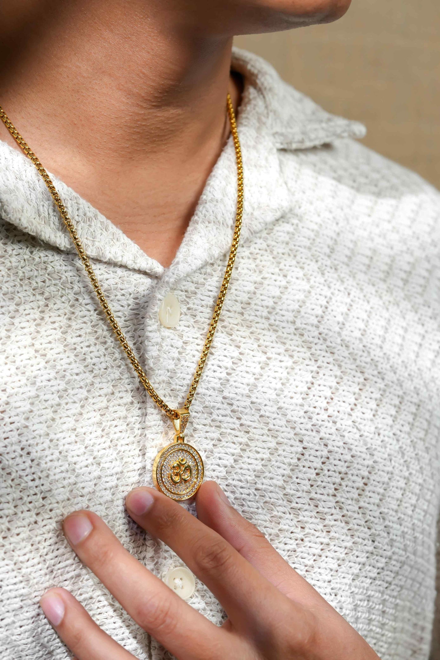 Om Symbol Pendant with Chain – Spiritual & Stylish Jewelry | NISHU Superstores