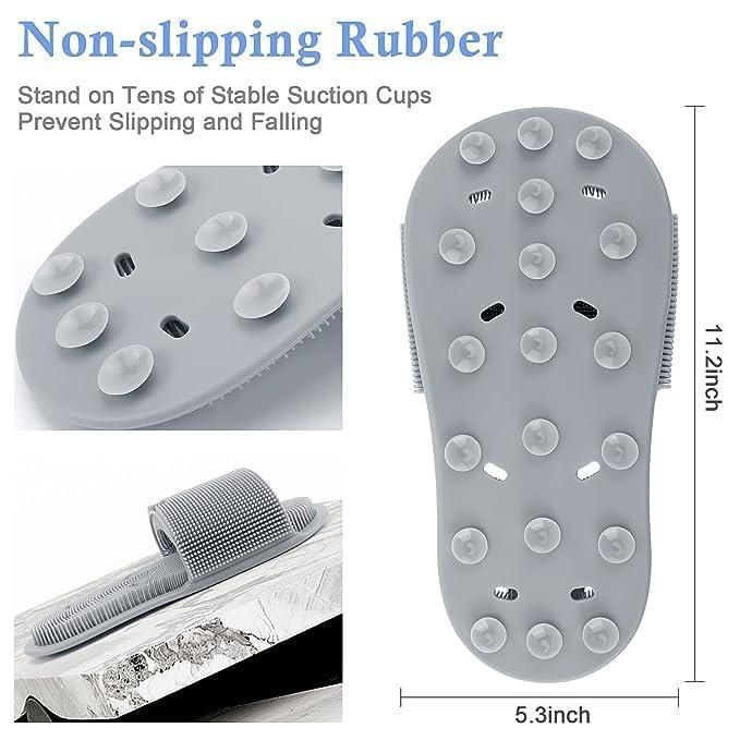 Shower Foot Scrubber with Non-Slip Suction Cups – Deep Cleaning Massager | NISHU Superstores