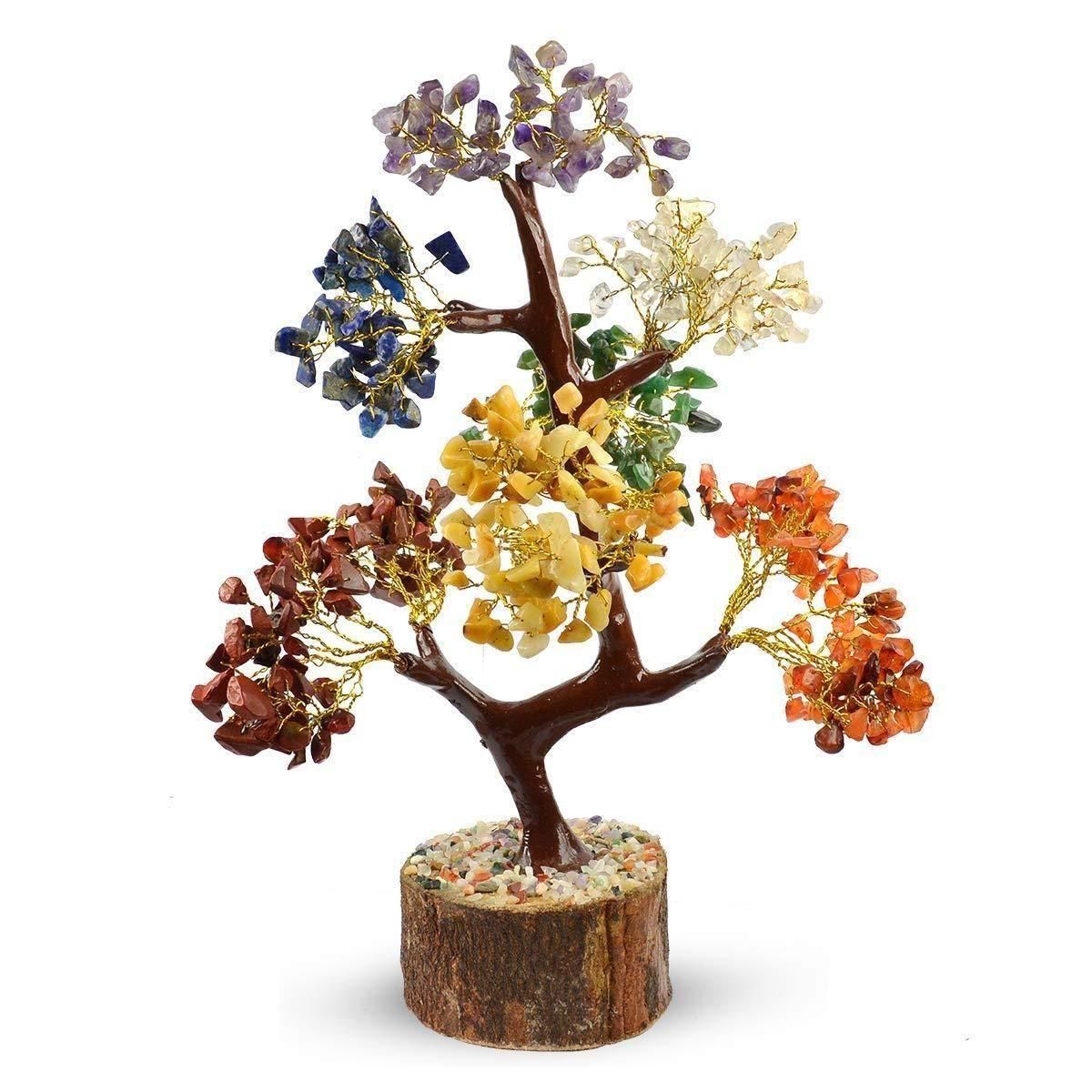 7 Chakra Natural Gemstone Crystal Tree – Energy Balancing & Healing Décor | NISHU Superstores
