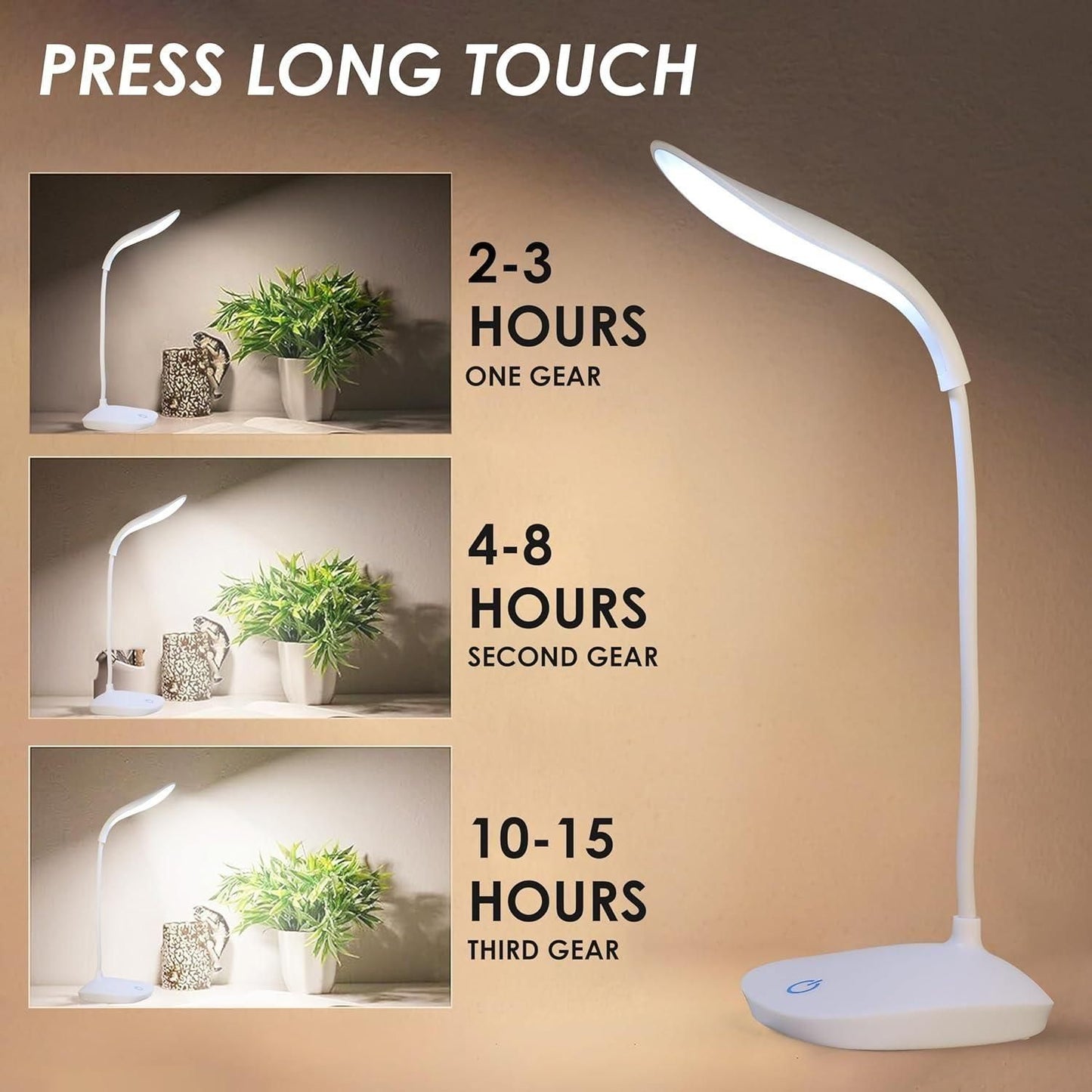 Battery Operated Table Lamp – Portable, Cordless LED Desk Light | NISHU Superstores
