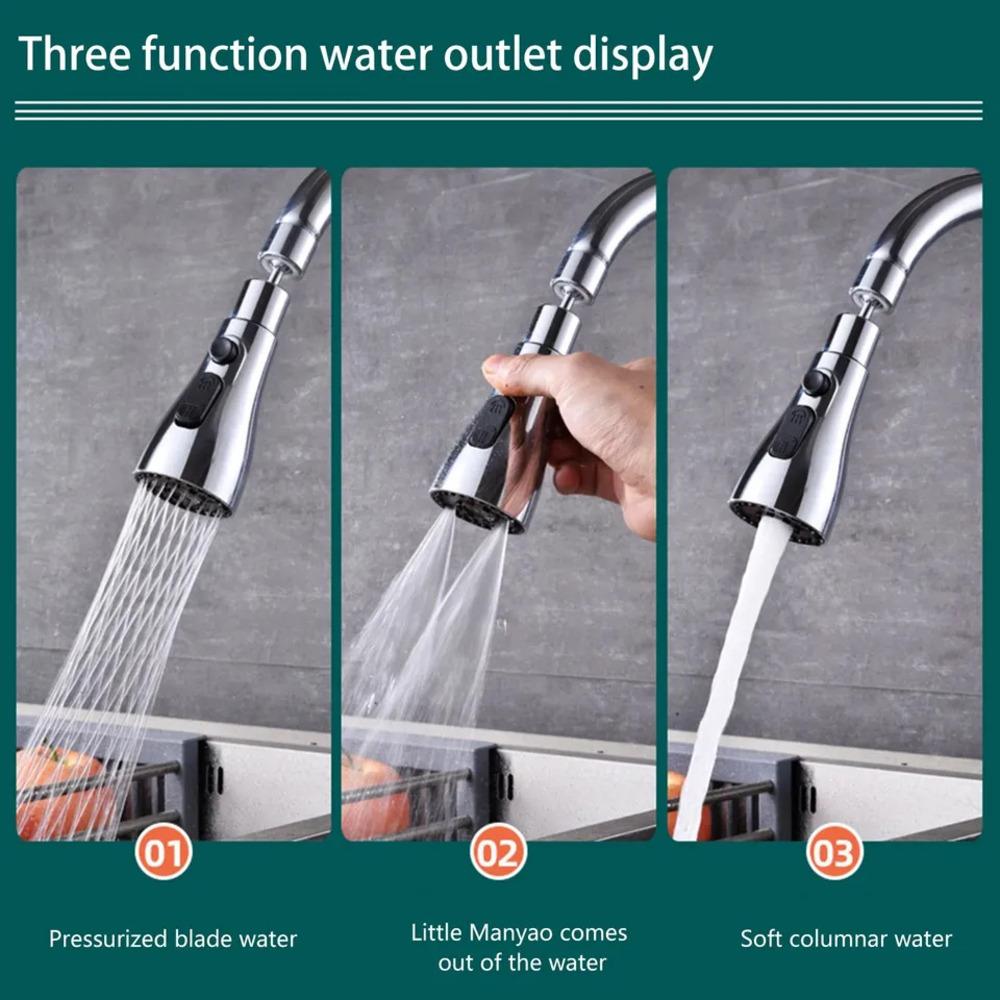 3 Modes Kitchen Sink Faucet Tap – 360° Rotating Water Saving Nozzle | NISHU Superstores