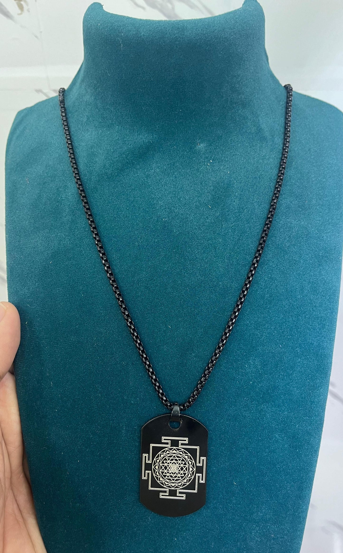 Prosperity Shree Yantra Chain Necklace – Spiritual & Wealth Attraction Pendant | NISHU Superstores