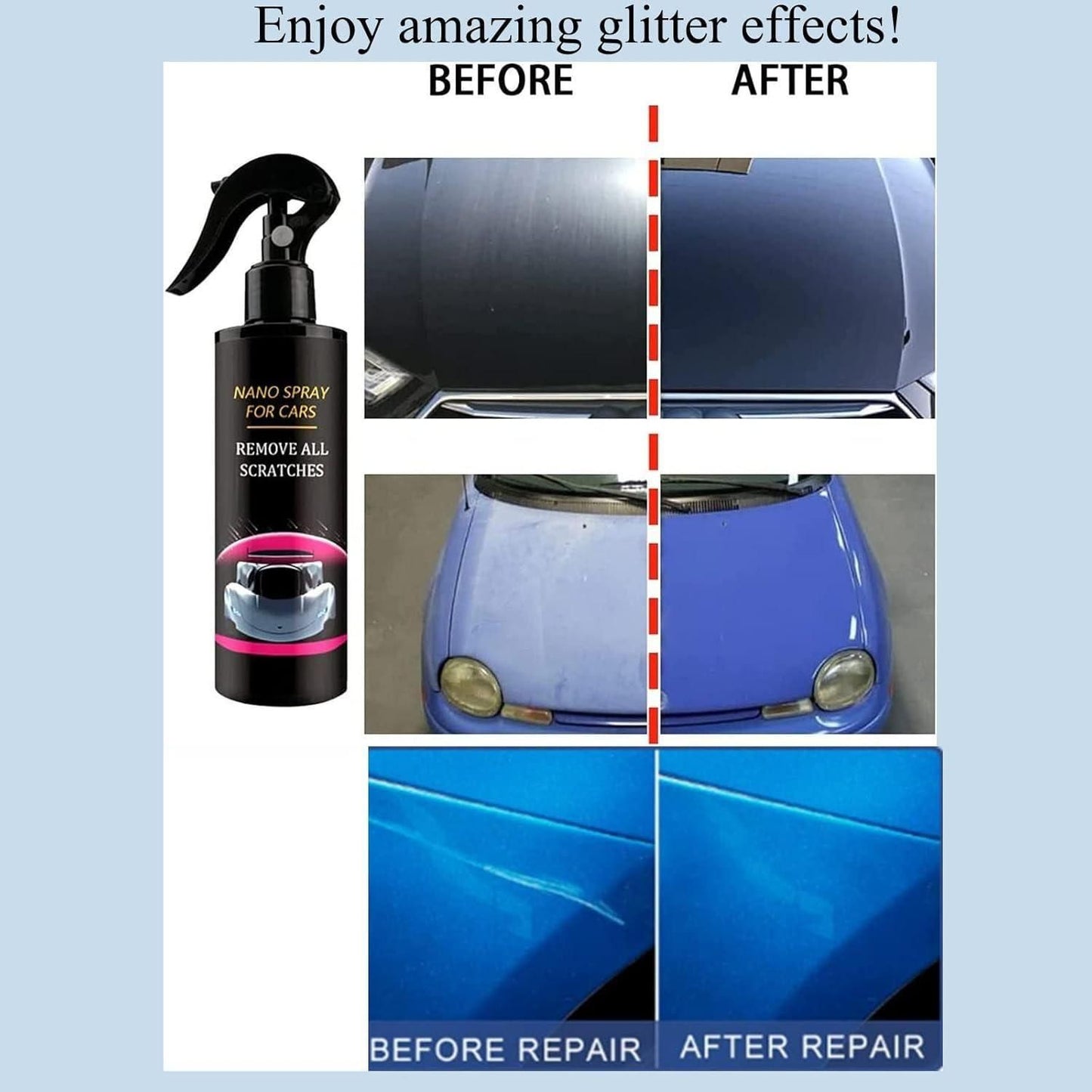 Car Scratches Repair Nano Spray – 100ML Easy Scratch Remover | NISHU Superstores