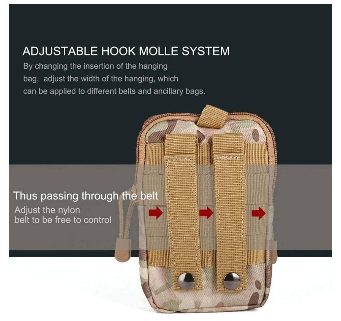 Multipurpose Tactical Waist Bag Molle Pouch – Durable & Compact | NISHU Superstores