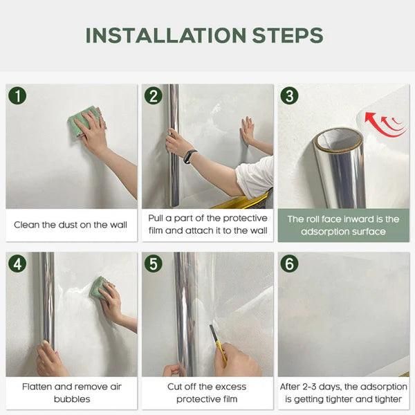 Self-Adhesive Transparent Wall Protection Film – Electrostatic Cling (Buy 1 Get 1) | NISHU Superstores