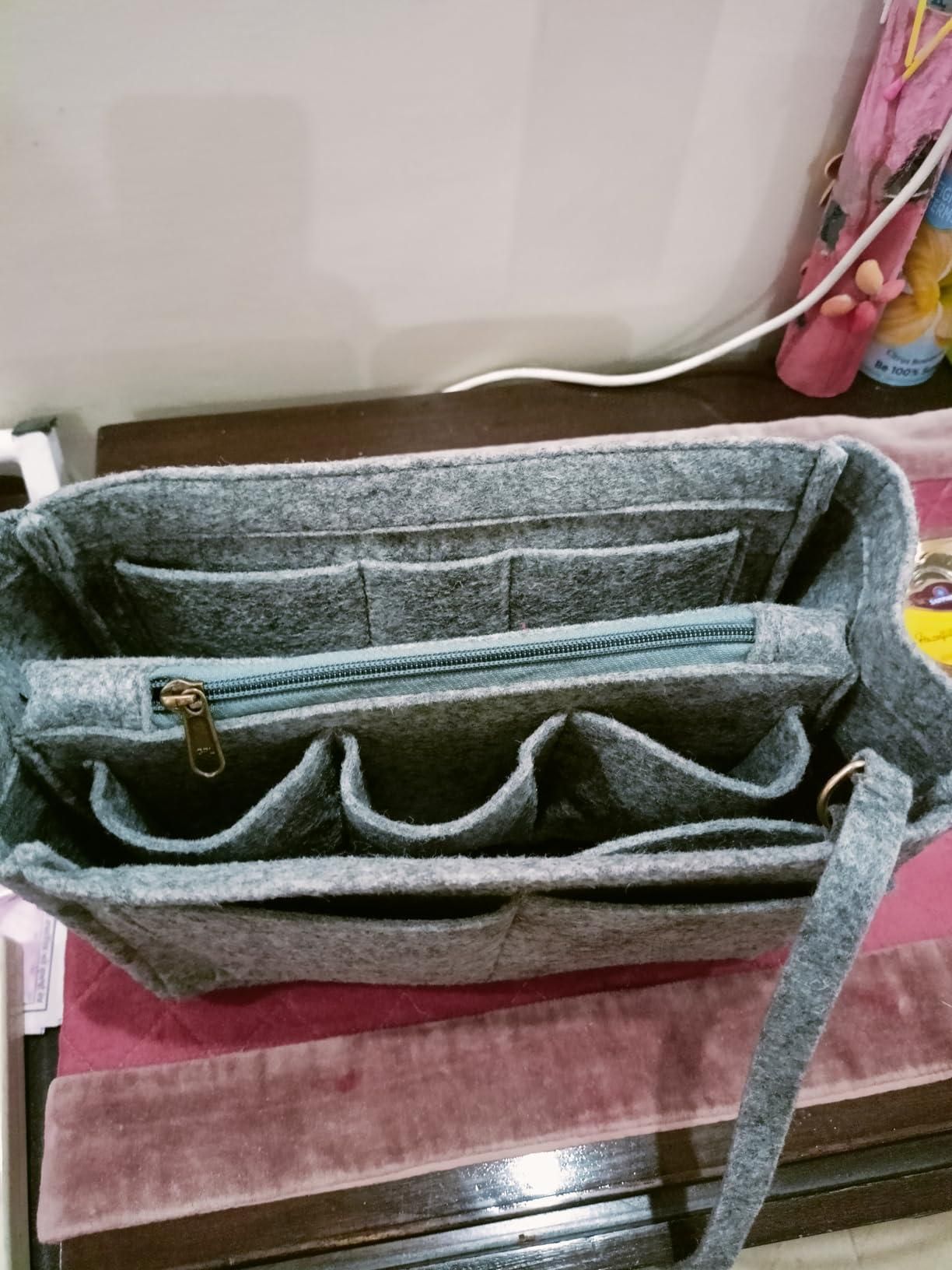 Felt Fabric Purse Organizer – Multi-Pocket Handbag Insert | NISHU Superstores