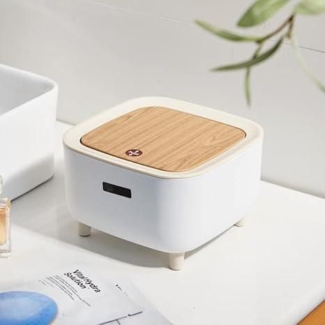 Classy Desktop Push Button Trash Bin – Mini Table Dustbin for Office & Home | NISHU Superstores