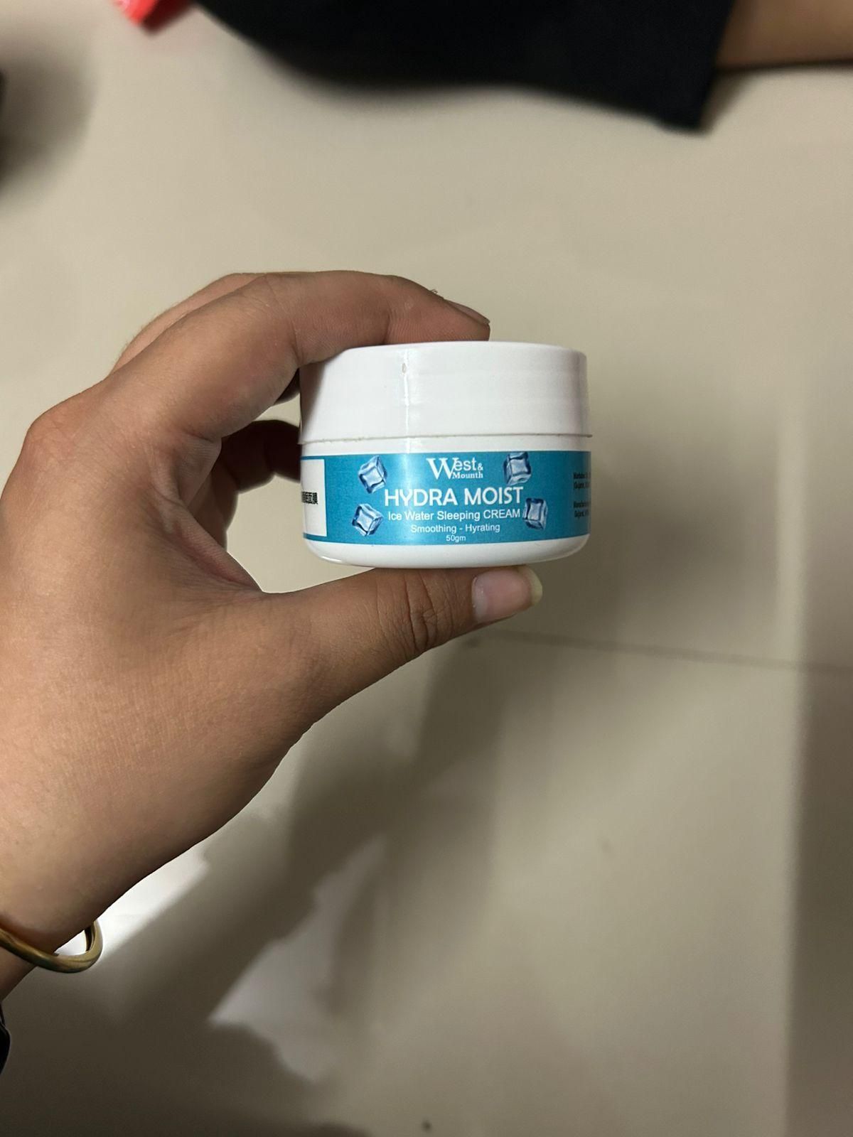 West & Mouth Hydra Moist Ice Water Sleeping Cream 100gm (Pack of 2) – Intense Overnight Hydration | NISHU Superstores