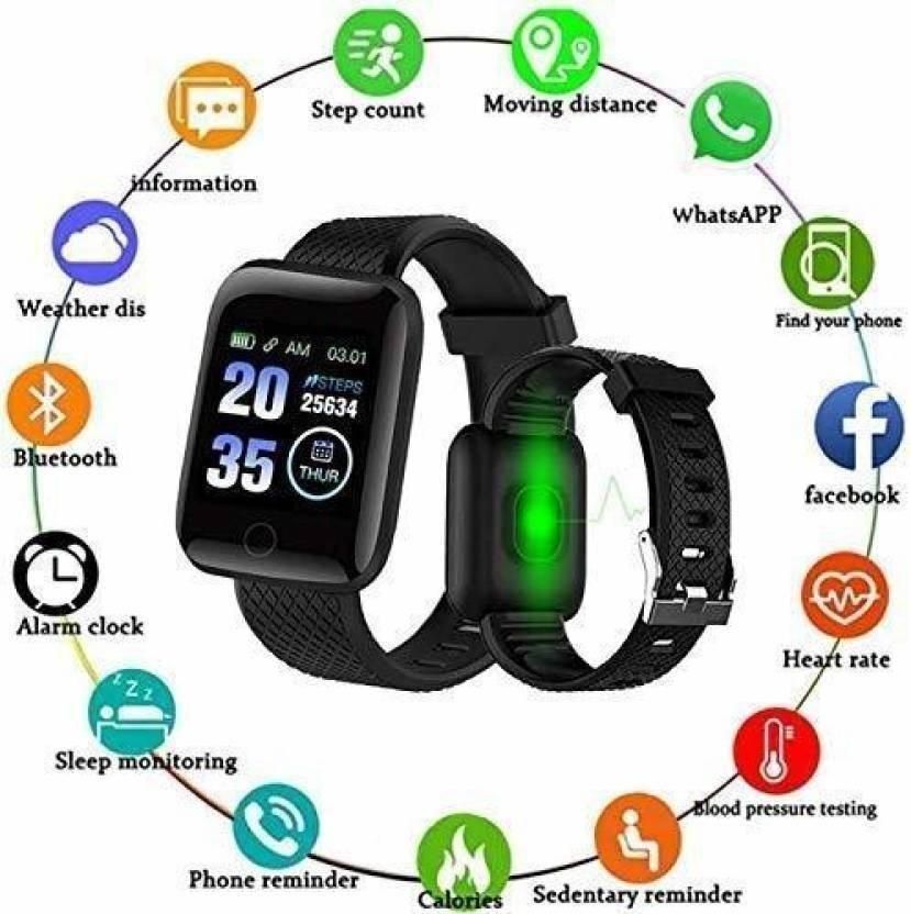 ID116 Plus Smart Fitness Smartwatch – Track Health & Stay Fit | NISHU Superstores