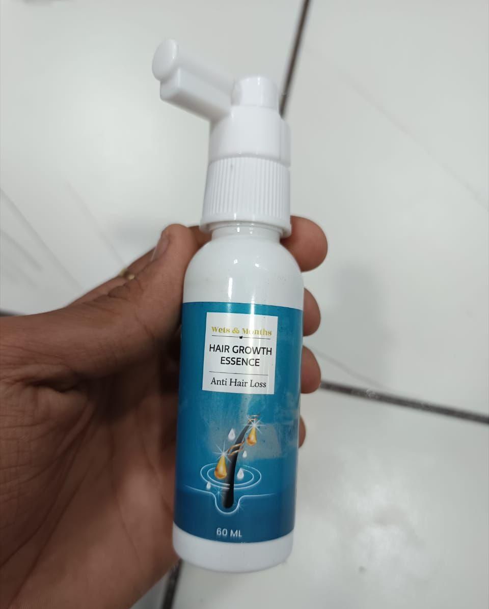 Wets & Months Hair Growth Essence – 120ml (Pack of 2) | Anti Hair Loss & Regrowth Serum | NISHU Superstores