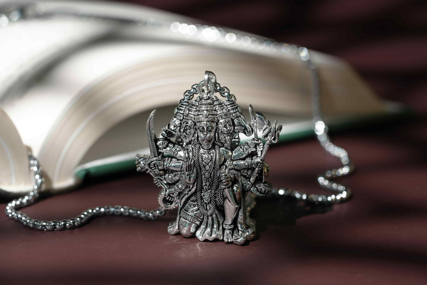 Panchmukhi Hanuman Pendant With Chain – Divine Spiritual Jewelry for Men & Women | NISHU Superstores