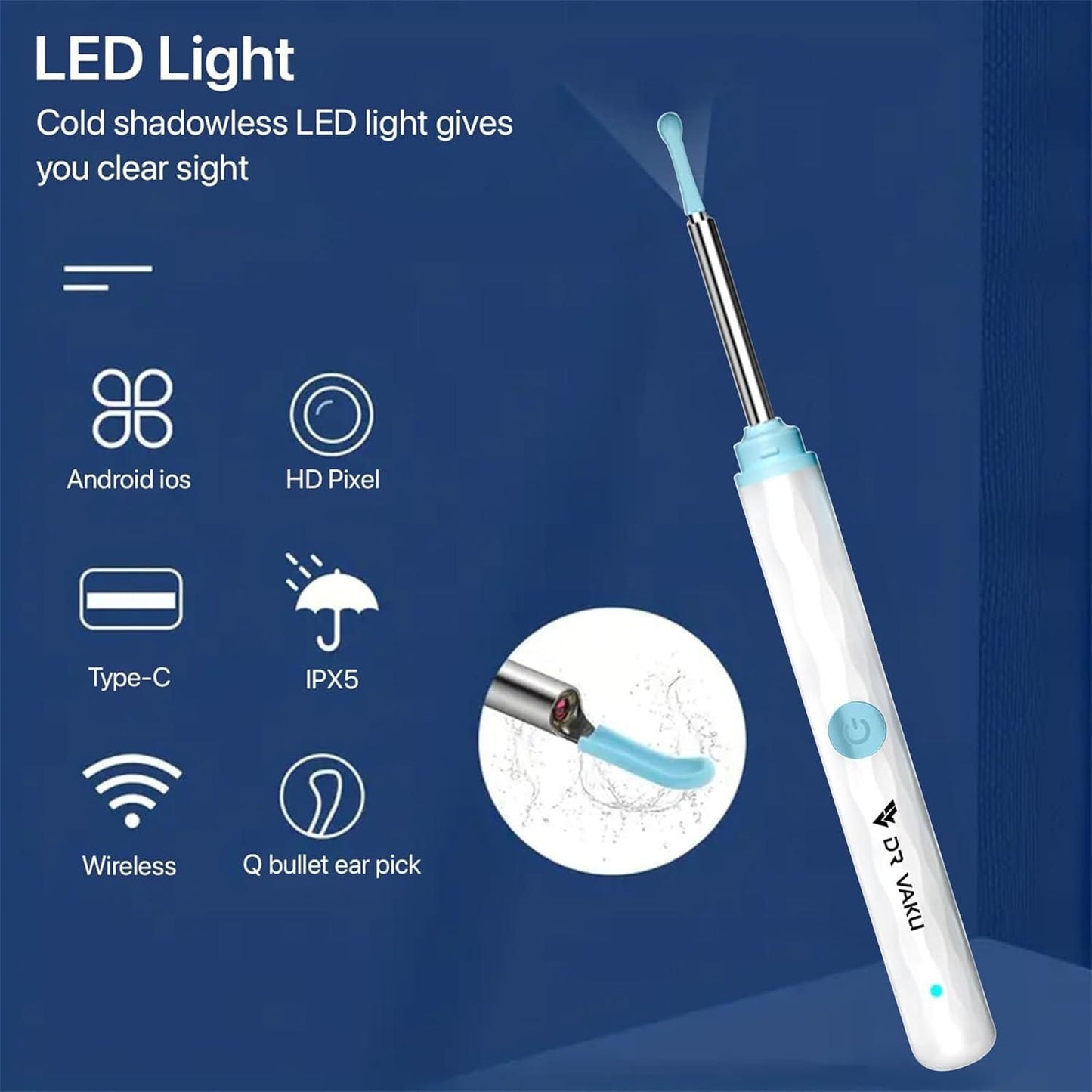 Smart Visual Ear Wax Cleaner with Camera | Safe & Easy Ear Cleaning | NISHU Superstores