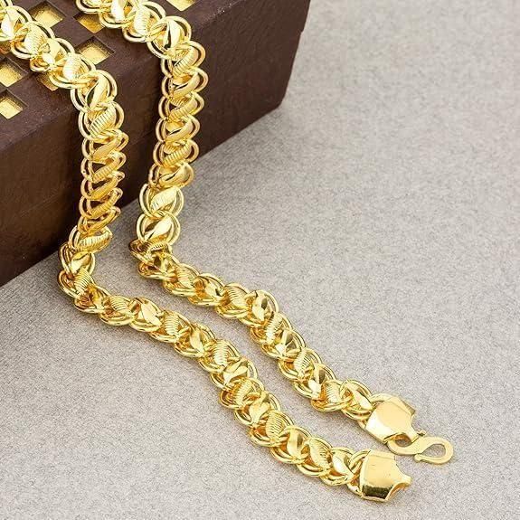 Latest Brass Gold Plated Chain | Fashion Jewelry for Men & Women | NISHU Superstores