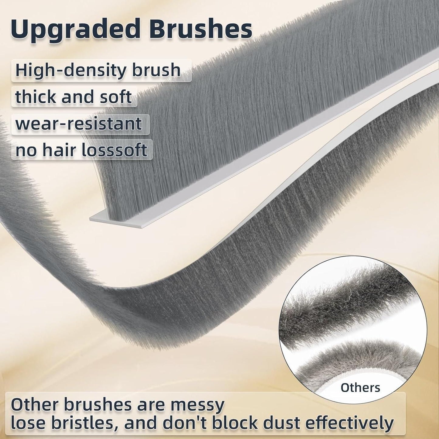 Door Draft Stopper With Brush – Energy Saving & Home Utility | NISHU Superstores
