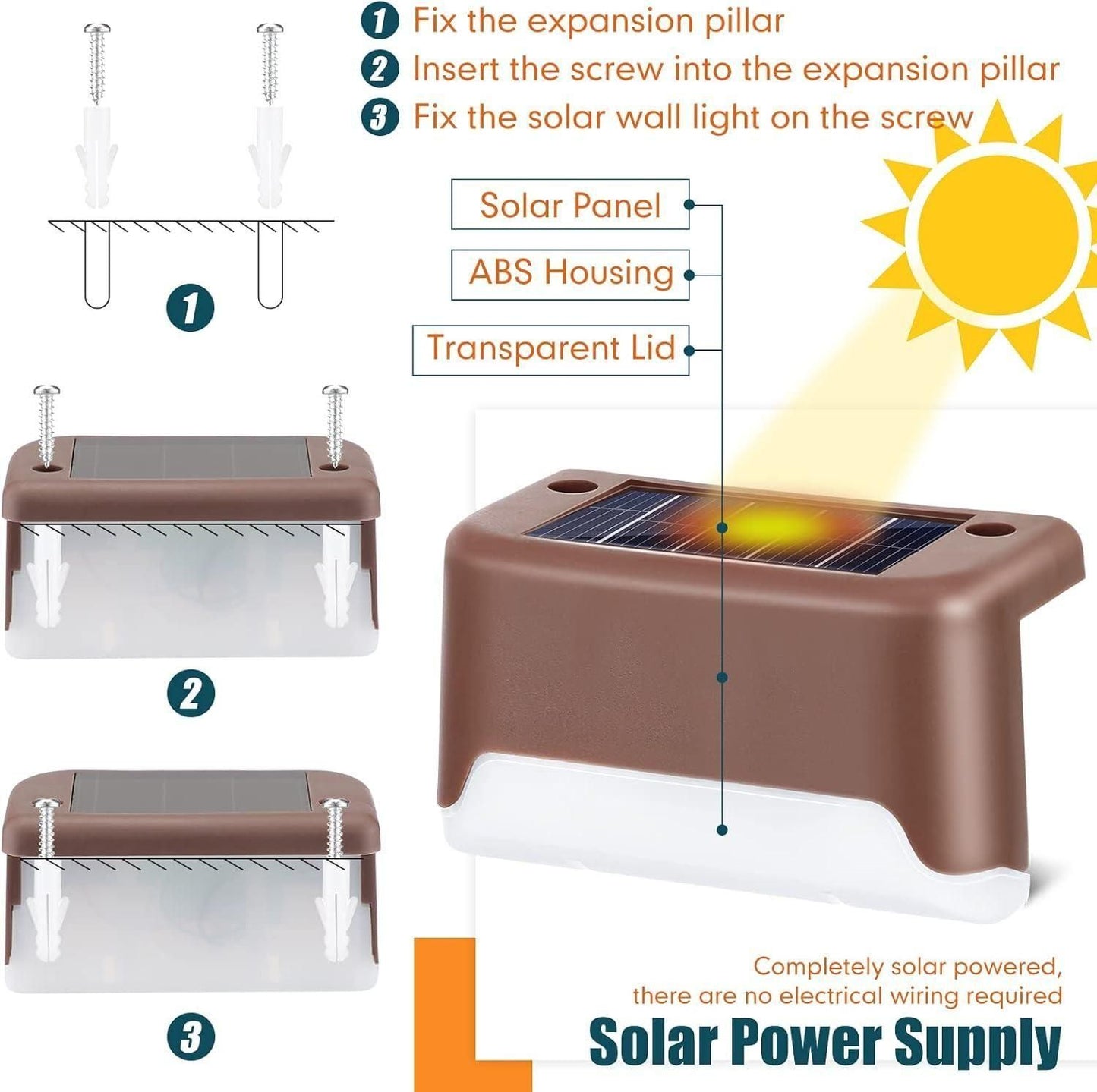 Solar Deck Lights Outdoor – Waterproof LED Lighting for Garden & Patio | NISHU Superstores