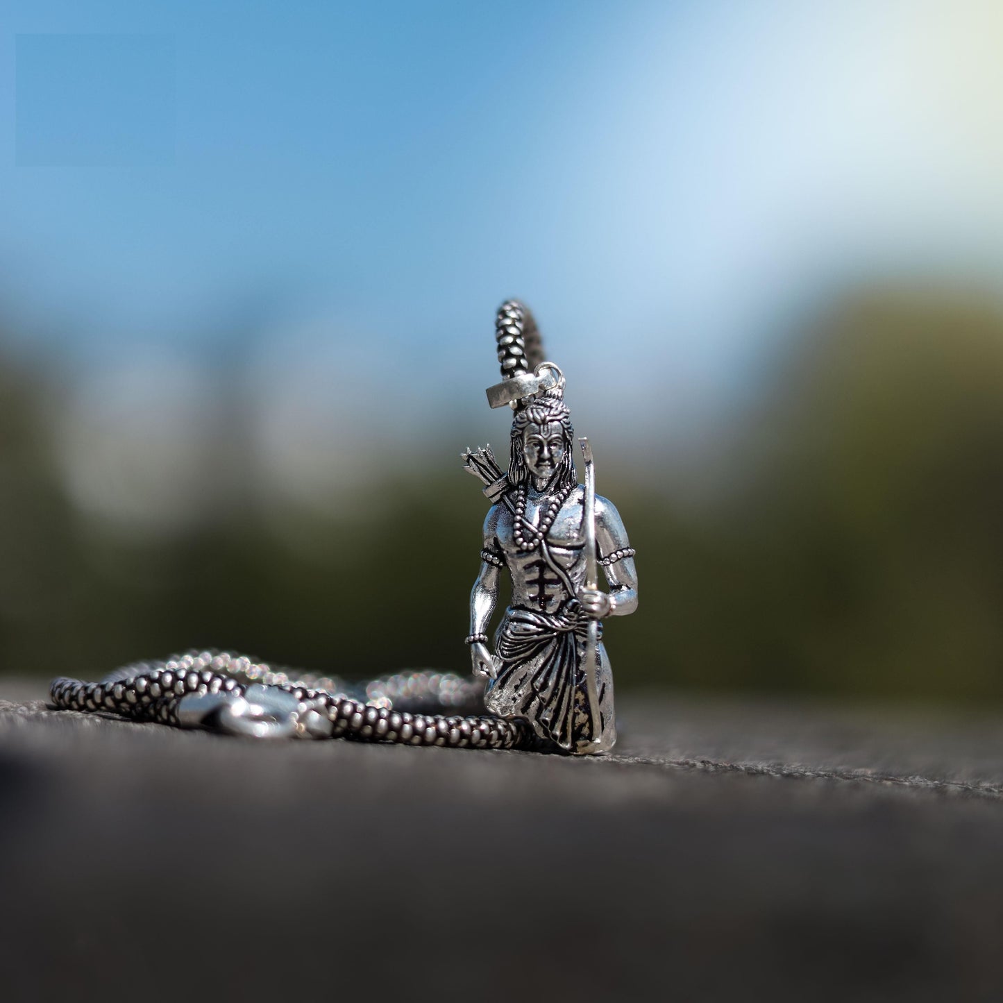 Lord Ram Pendant with Chain – Spiritual Jewelry for Devotion & Style | NISHU Superstores