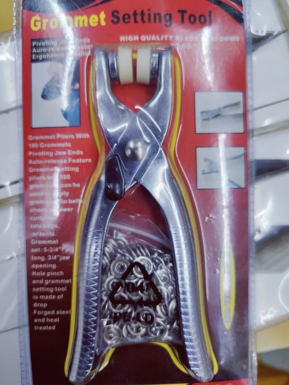 Metal Studs with Pliers – 100 Sets Silver 9.5mm Snap Buttons Kit | NISHU Superstores
