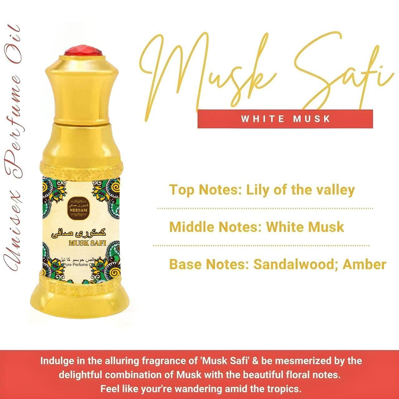Musk Safi Pure Perfume Oil 10ML (Pack of 2) – Compact & Long-Lasting Fragrance | NISHU Superstores