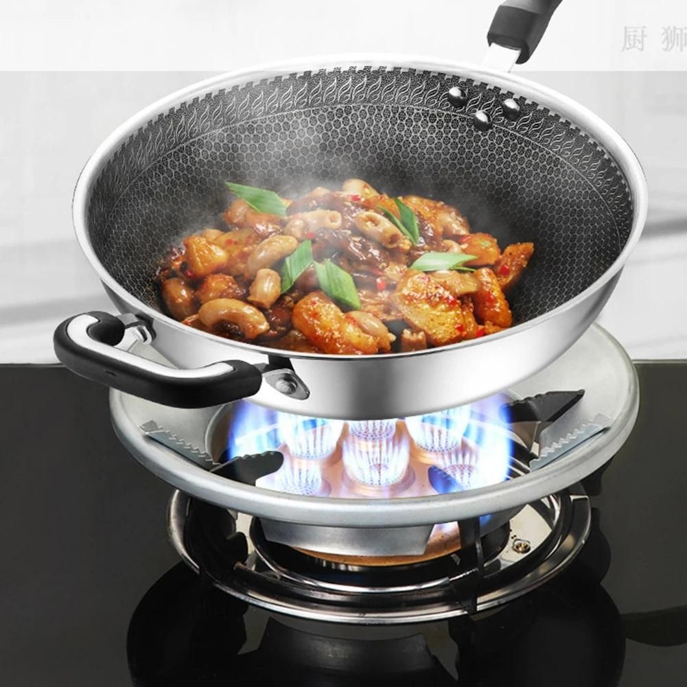 Gas Stove Cover Disk (Pack of 2) – Windproof & Energy-Saving Stove Bracket | NISHU Superstores