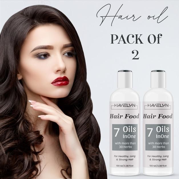 Havelyn Hair Food Oil 100ml (Pack of 2) – Deep Nourishment & Moisture for Strong, Shiny Hair | NISHU Superstores