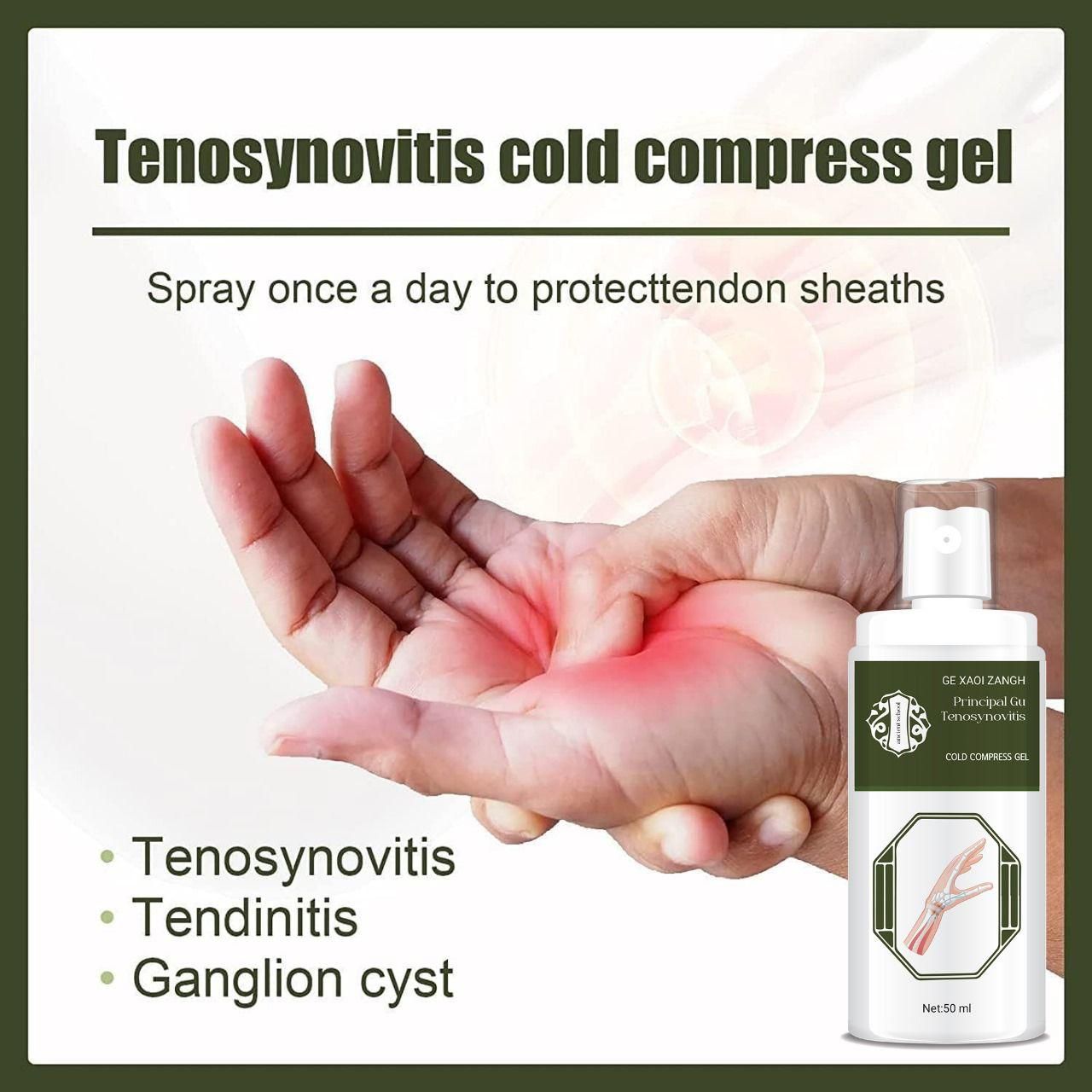 Principal Gu Tenosynovitis Cold Compress Gel – Pain Relief Formula (50ML, Pack of 2) | NISHU Superstores