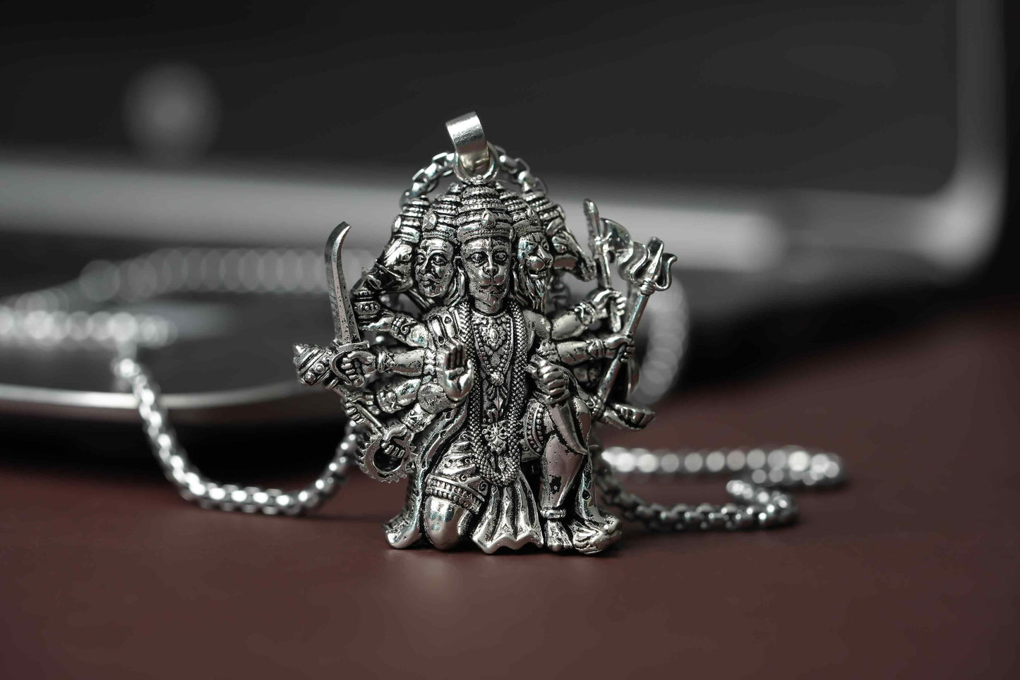 Panchmukhi Hanuman Pendant With Chain – Divine Spiritual Jewelry for Men & Women | NISHU Superstores