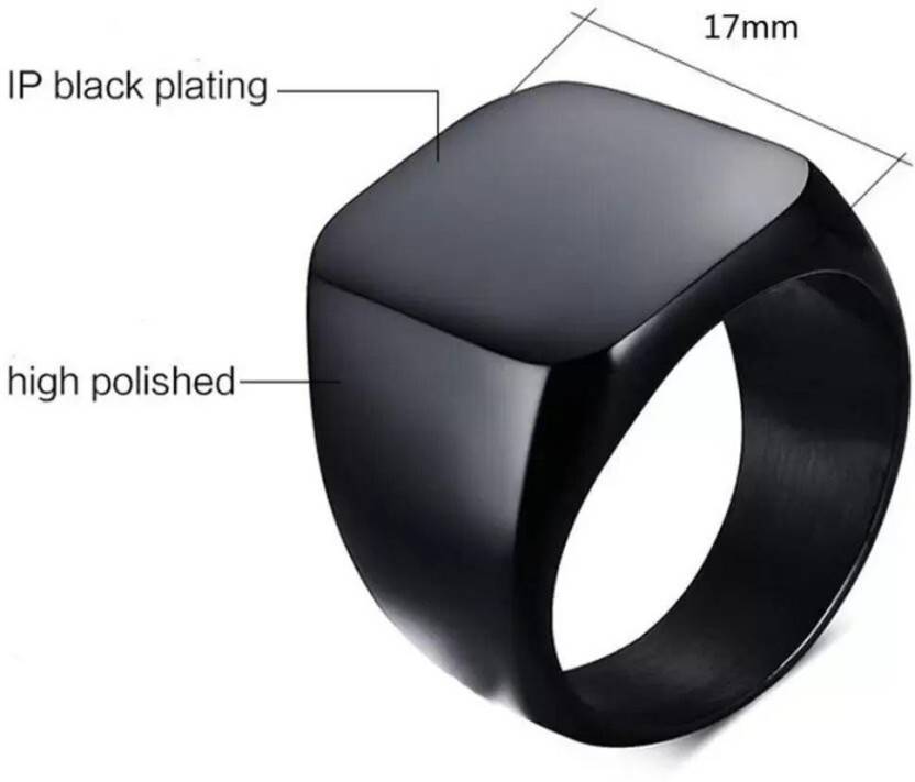 Saizen Silver Square Vintage Ring | Men’s & Women’s Jewelry | NISHU Superstores