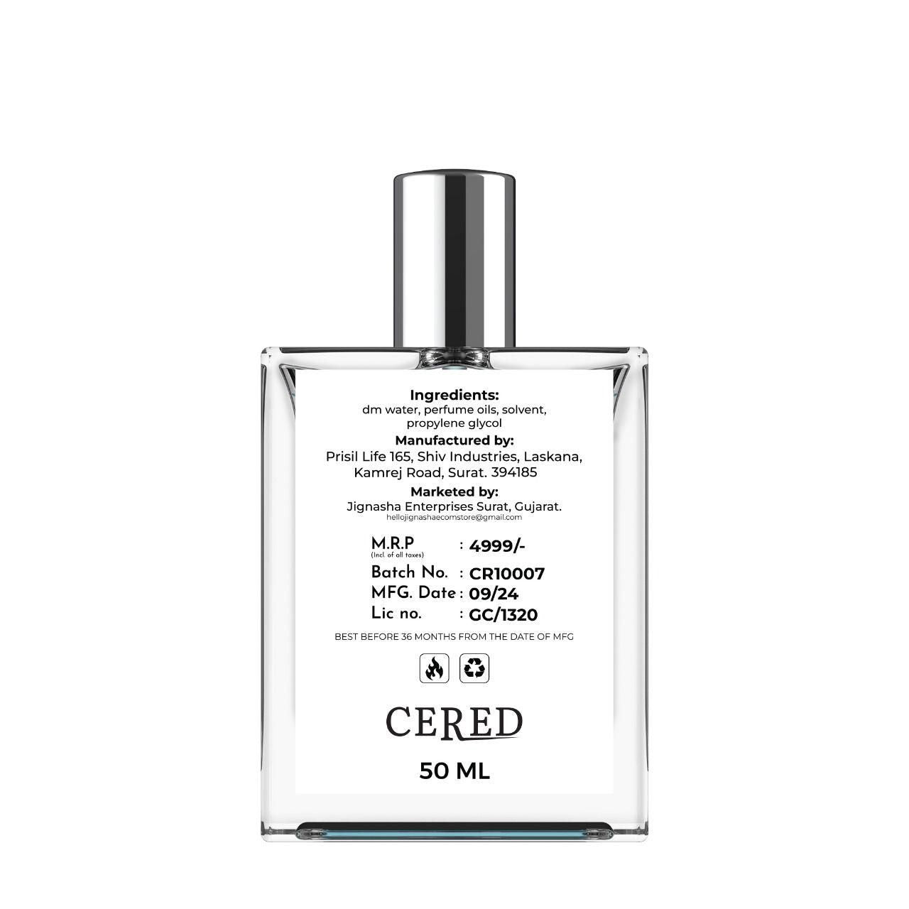 CERED Aventus Perfume 50ML (Pack of 2) - Premium Long-Lasting Fragrance | NISHU Superstores