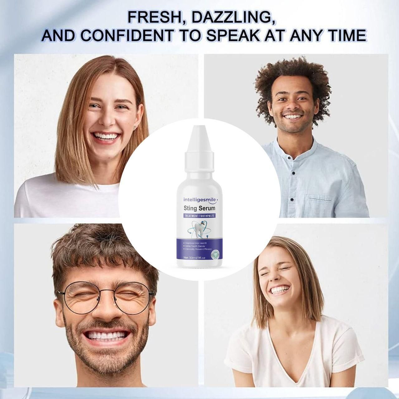 Intelligent smile Sting Serum Treatment Toothpaste 60ml (Pack of 2) – Advanced Oral Care | NISHU Superstores